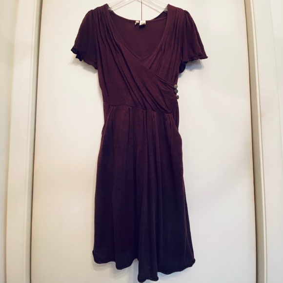 Moth I Anthro I Y2K I Sideswept Sweater Dress I Purple Motif - Picture 15 of 16